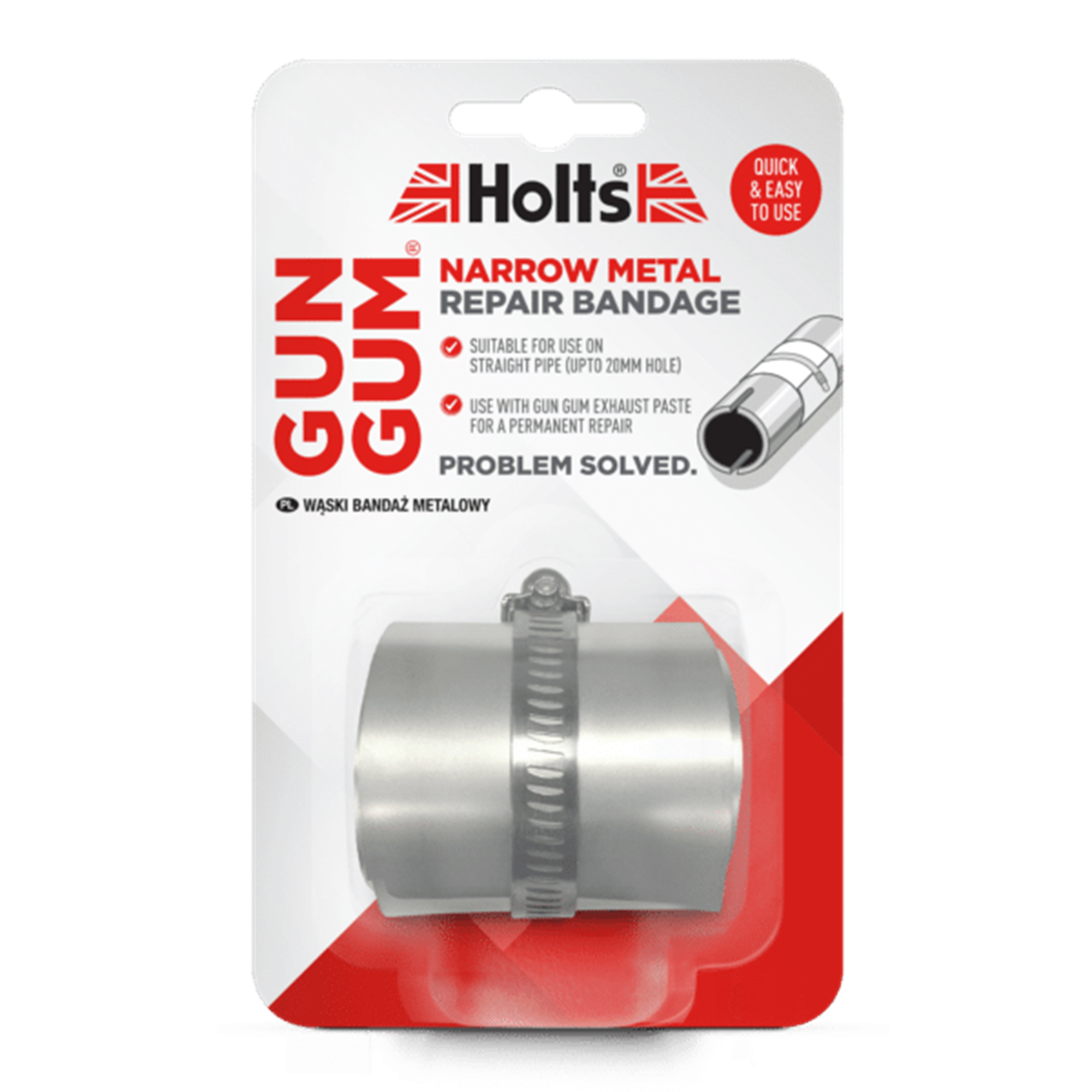 Holts Gun Gum Narrow Metal Rep Bandage